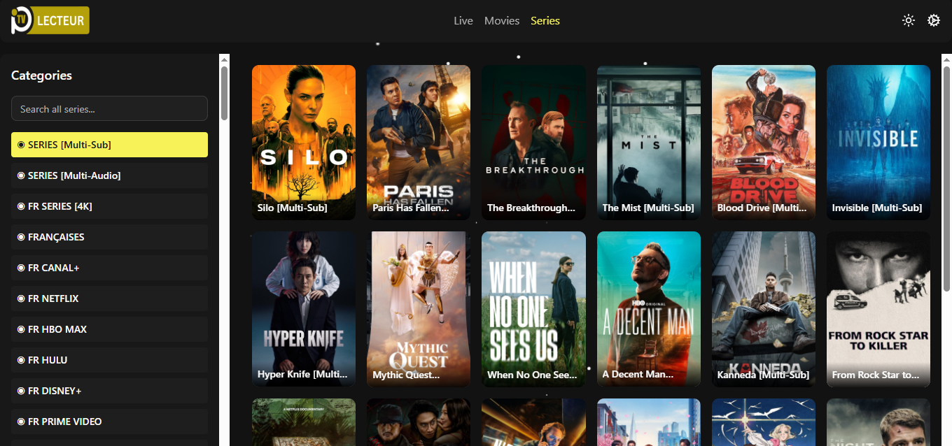 Lecteur iptv en ligne